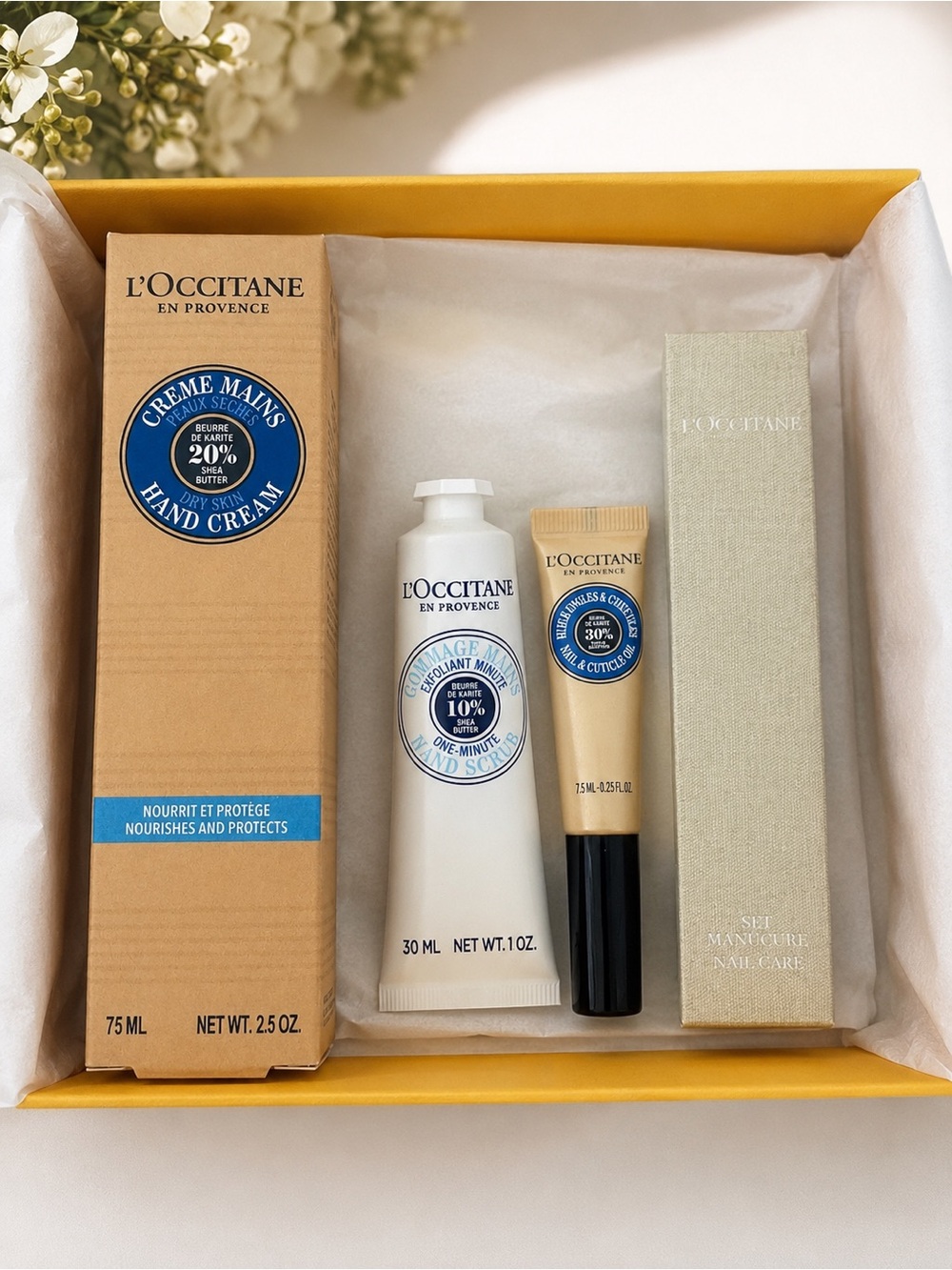 L'OCCITANE Hand & Nail Luxury Care Gift Set New in Box
